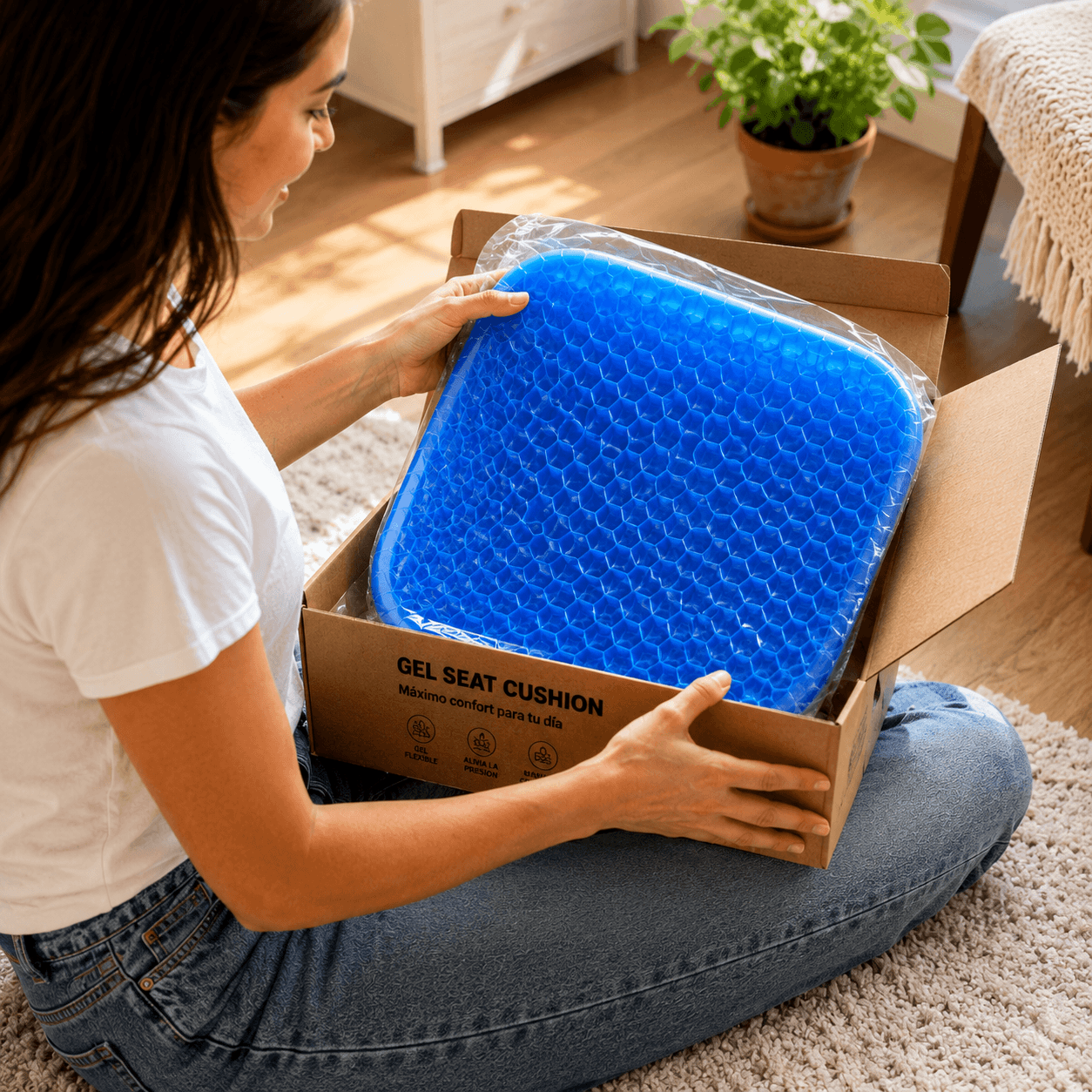 DILE ADIÓS AL DOLOR DE ESPALDA - COJÍN GEL FLEXIBLE